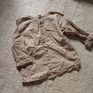 H&M Brown Gingham Shirt